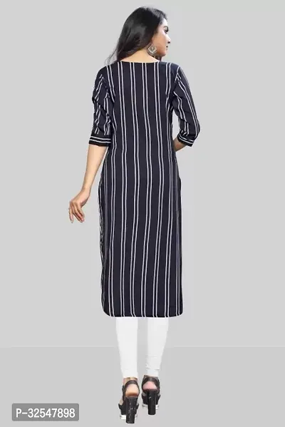 Beautiful Crepe Striped Kurta For Women Pack of 3-thumb2