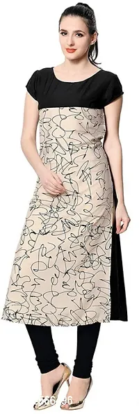 Reliable Crepe Printed Kurta For Women-thumb0