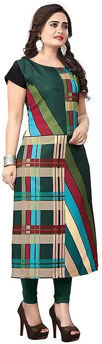 Elegant Multicoloured Crepe Printed Straight Kurta For Women Pack Of 3-thumb2