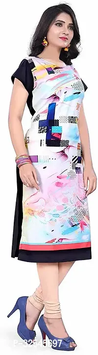 Beautiful Crepe Multicoloured Printed Kurta For Women Pack of 2-thumb3