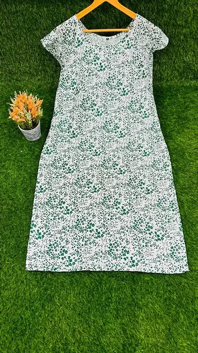 Stylish Crepe Printed Sleeveless Kurti