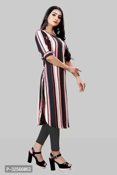 Reliable Crepe Striped Kurta For Women- Pack Of 3-thumb4