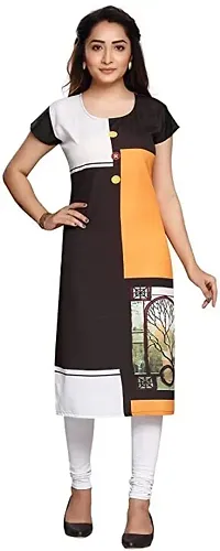 Reliable Crepe Printed Kurta For Women-thumb2