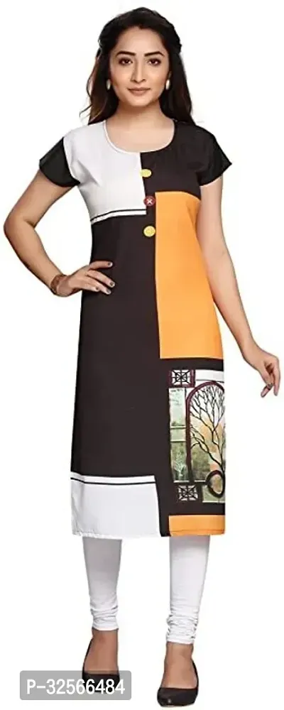 Reliable Crepe Printed Kurta For Women-thumb3