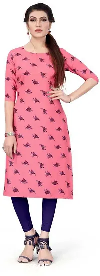 Reliable Crepe Printed Kurta For Women-thumb0