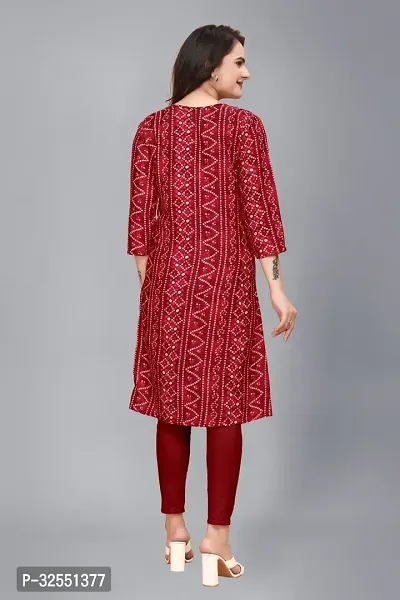 Stylish Crepe Stitched Kurta For Women-thumb2