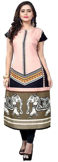 Beautiful Crepe Printed Kurta For Women Pack of 3-thumb2