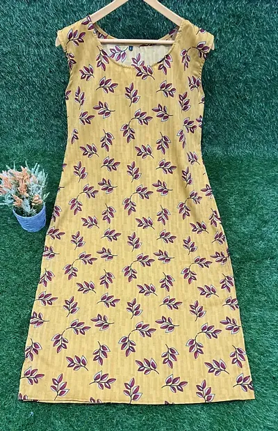 Stylish A-Line Crepe Floral Printed Kurta