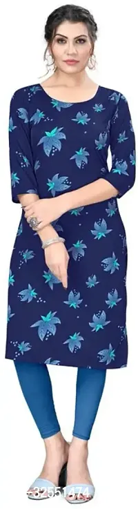 Stylish Crepe Stitched Kurta For Women-thumb0