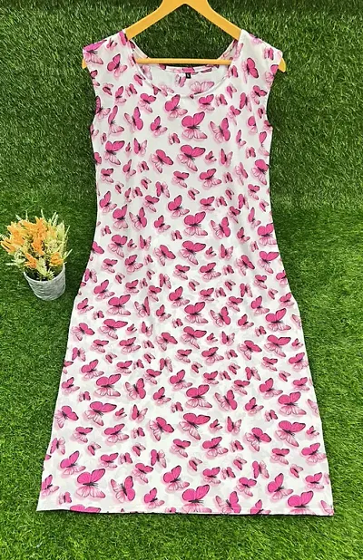 Stylish Crepe Printed Straight Kurtis