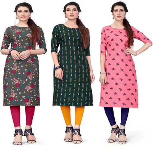 Crepe Digital Kurtas For Women