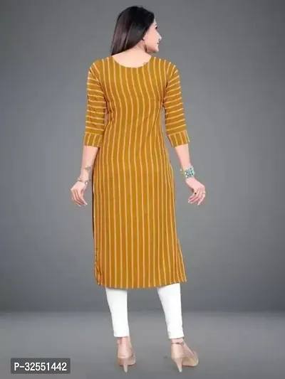 Stylish Crepe Stitched Kurta For Women-thumb2