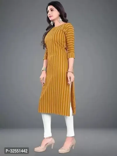 Stylish Crepe Stitched Kurta For Women-thumb3