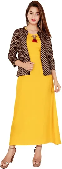 Trendy Women Viscose Rayon Kurta with Jacket-thumb0