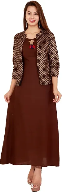 Trendy Women Viscose Rayon Kurta with Jacket-thumb0