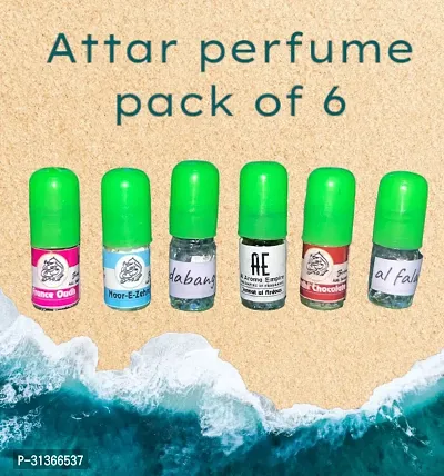 Long Lasting Fragrance Attar for Unisex, Pack of 6,18ml