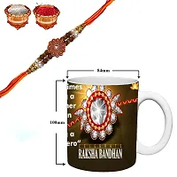 Murli Textiles Rakhi for Brother/Bhaiya/Bhai Kids Brother with 350 ml (Light Brown) Printed Coffee Mug for Brother Rakhi Gift and 1 Packet Roli Chawal Free-thumb1