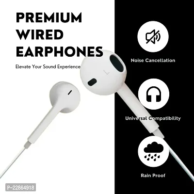 Premium Wired Earphones with Built-in Mic and 3.5mm Jack - Saini Straders-thumb2