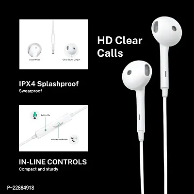 Premium Wired Earphones with Built-in Mic and 3.5mm Jack - Saini Straders-thumb3