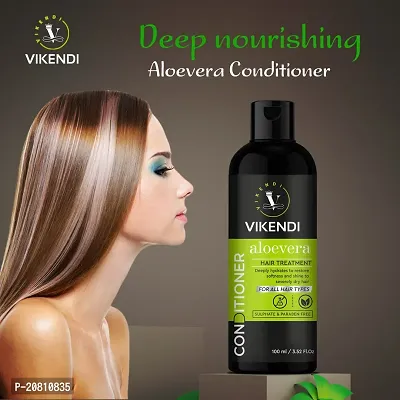 Vikendi Aelovera Hair Conditioner Suitable For All Hair Type Sulphate  Paraben Free (100 ml) Pack Of 01