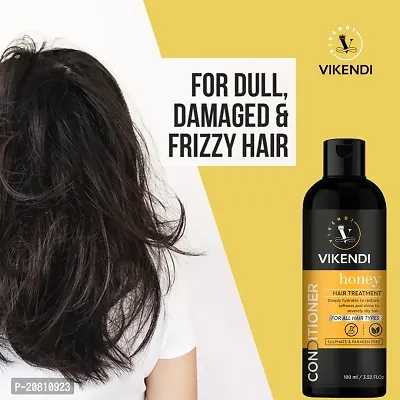Vikendi Honey with Saffron Extract Conditioner Enriched with Nutritive Botanical Extracts For Damage Repair - 100ML (100 ml) Pack Of 01