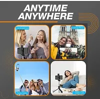 Selfie stick with light Wireless Bluetooth Foldable (R1S) Extendable, Portable Bluetooth Selfie Tripod Stand and Detachable Wireless Remote,3 in 1 Multifunctional selfie stick with tripod stand compat-thumb3