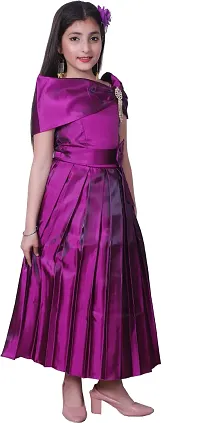 Purple Silk Party Wear Dress-thumb4