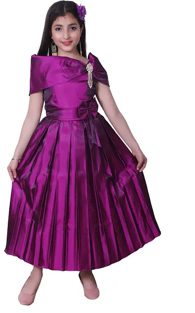 Designer Silk Frocks For Girls