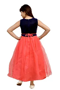 Designer Red Net Frocks For Girls-thumb1