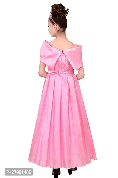 Designer Pink Silk Frocks For Girls-thumb2