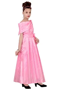Designer Pink Silk Frocks For Girls-thumb3