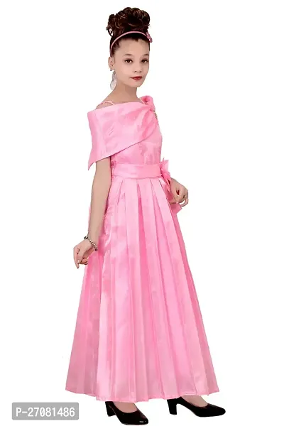 Designer Pink Silk Frocks For Girls-thumb4