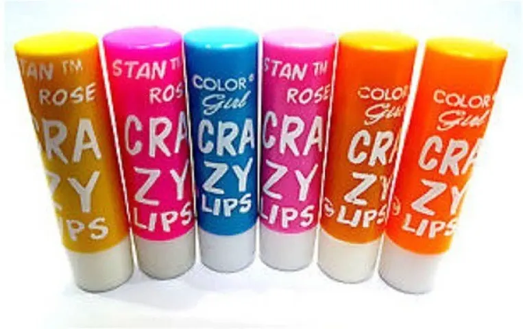 Classic Crazy Lips Lip Balm Multi 6 - Best Product Natural Flavor (Multicolor, 30 G)