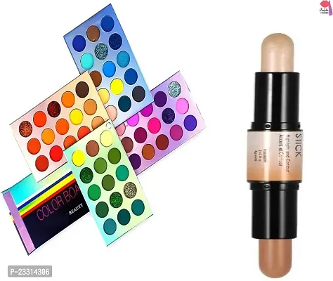 Classic Combo Of Color Board Eye Shadow With Wonder Stick Concealer (2 Items In The Set)