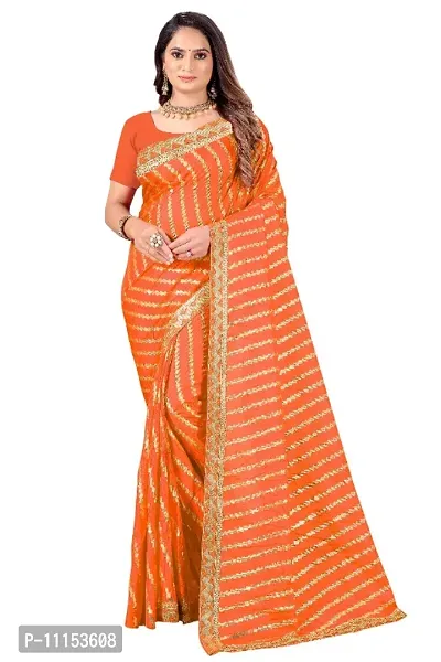 Ruby Floral & Foil Print Georgette Printed Saree With Fancy Border And –  paanericlothing