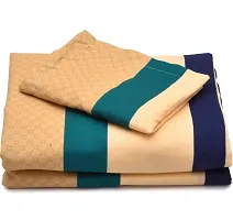 Classic Cotton Double Bedsheet with 2 Pillow Covers-thumb1