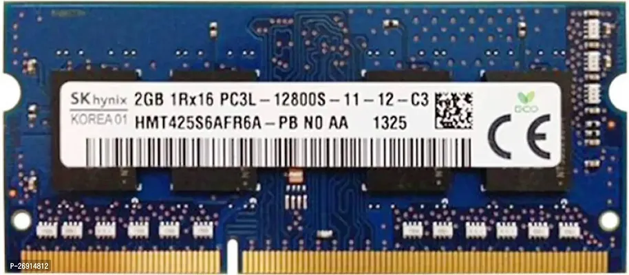 Hynix 1600 mhz low voltage 1.35V DDR3 2 GB Laptop - HMT425S6AFR6A-PB , PC3L 12800s-thumb0