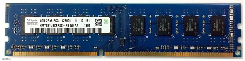 Hynix PC3 12800, DESKTOP PC RAM DDR3 4 GB PC DDR3 RAM - HMT351U6CFR8C-PB , DDR3 1600MHZ , 2RX8-thumb0