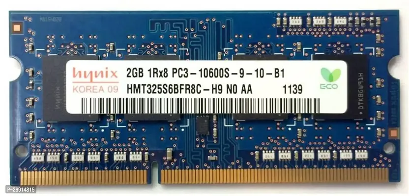 Hynix 1333mhz DDR3 2 GB - Dual Channel Laptop - HMT325S6BFR8C-H9 PC3 10600s-thumb0
