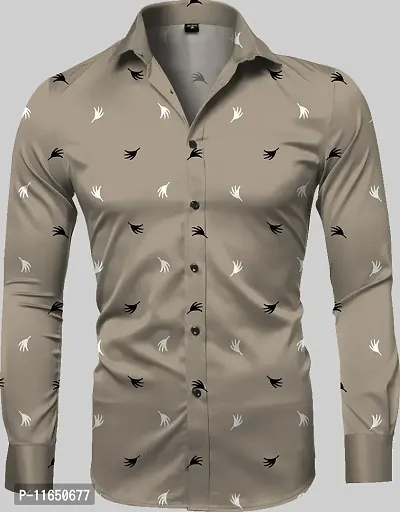 Trendy Men Digital Printed Full Sleeve Casual Shirt-thumb0