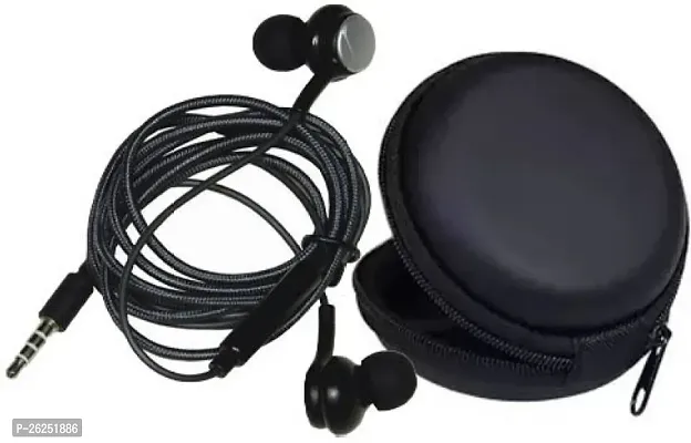 Stylish Black In-Ear Wired Earphones