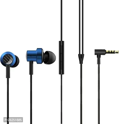 Stylish Blue In-Ear Wired Earphones-thumb0