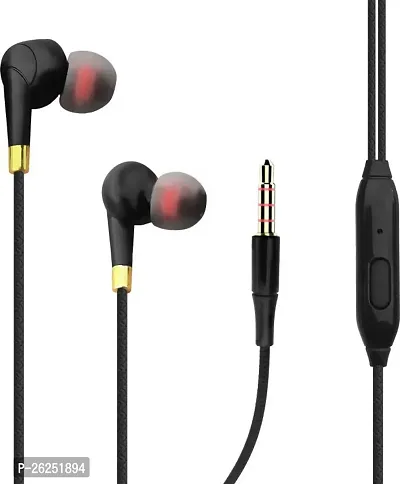 Stylish Black In-Ear Wired Earphones