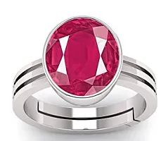 7.25 Ratti Natural Certified Ruby Manik Panchdhatu Birthstone/Astrology/Rashi Ratan Adjustable Ring for Men  Women-thumb3