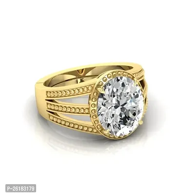 3.25 to 15.25 Ratti Jarkan Precious Gemstone Natural Zircon Stone Rashi Ratna Ashtadhatu Adjustable Gold Ring for Astrological Purpose for Men and Women