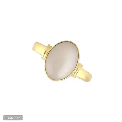 6.25 Ratti Moonstone Ring Gold Plated Ring For Men And Women By Lab - Certified