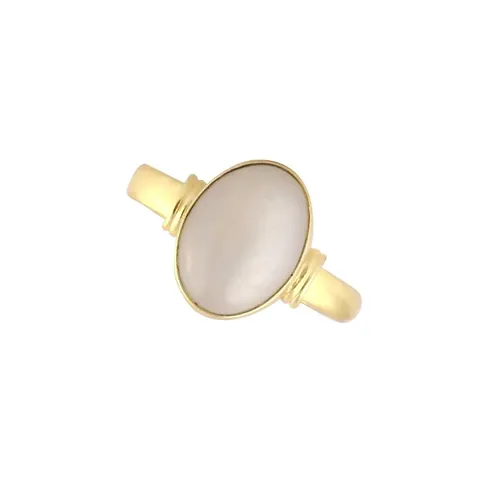 5.25 Ratti Moonstone Ring Plated Ring For Men And Women By Lab - Certified