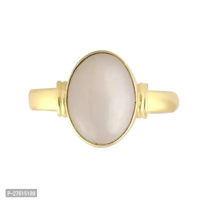 12.25 Ratti Moonstone Ring Gold Plated Ring For Men And Women By Lab - Certified