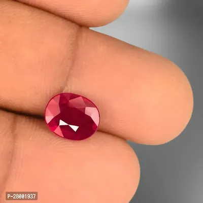 6.25 Ratti Ruby Stone Manik Stone Original Certified Natural Loose Gemstone-thumb0