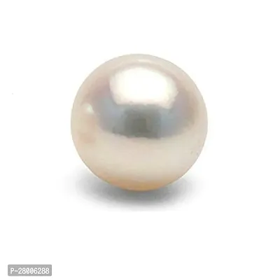 3.25 Ratti White Pearl Gemstone Certified Moti Stone for Man and Woman with Lab Certificate-thumb0